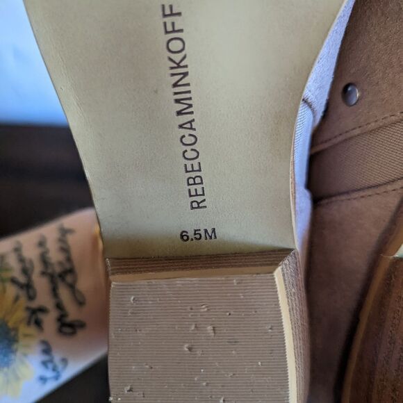 Rebecca Minkoff Pink Suede Annette Ankle Booties - Picture 8 of 11